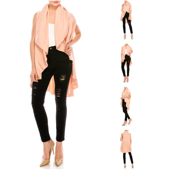 NWT Slouchy Sweater Cardigan Vest Knit Oversized - Picture 6 of 6